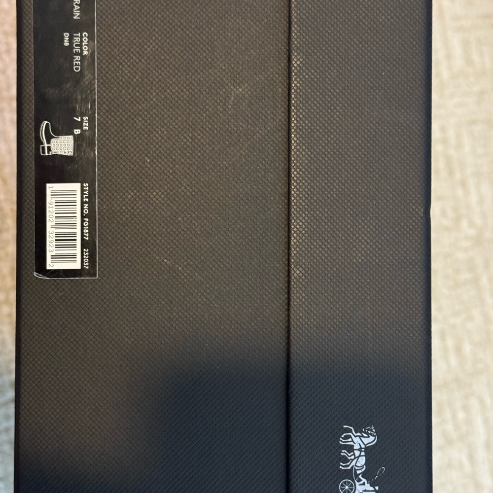 NWOT Coach. Rubber boots. New. Size 7 - Picture 4 of 5